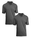 【送料無料】 ギャラクシーバイハルビック メンズ ポロシャツ トップス Men's Short Sleeve Pique Polo Shirt Pack of 2 Charcoal