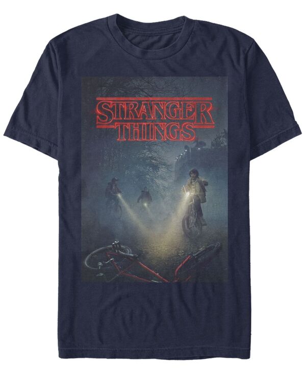 【送料無料】 フィフスサン メンズ Tシャツ トップス Men 039 s Stranger Things Search Party Poster Short Sleeve T-Shirt Navy