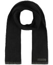 カルバンクライン 【送料無料】 カルバンクライン メンズ マフラー・ストール・スカーフ アクセサリー Men's Tipped Rib Logo Scarf Black