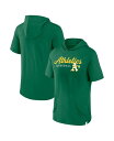  ファナティクス メンズ パーカー・スウェット フーディー アウター Men's Branded Green Oakland Athletics Offensive Strategy Short Sleeve Pullover Hoodie Green