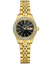 yz V`Y fB[X rv ANZT[ Women's Embellished Gold-Tone Stainless Steel Bracelet Watch 26mm Gold-tone