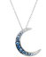 ̵   ǥ ͥå쥹硼ڥȥȥå ꡼ Denim Ombré Sapphire (3/8 ct. t.w.) &White Sapphire Accent Crescent Moon 18
