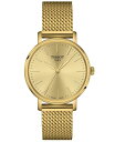 yz eB\bg fB[X rv ANZT[ Women's Swiss Everytime Gold PVD Stainless Steel Mesh Bracelet Watch 34mm Yellow Gold