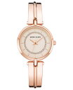 yz ANC fB[X rv ANZT[ Women's Rose Gold-Tone Alloy Bangle with Silver Glitter Watch 38mm Rose Gold-tone