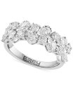 【送料無料】 エフィー レディース リング アクセサリー EFFY&reg; Diamond Pear & Round Double Row Ring (1-1/8 ct. t.w.) in 14k White Gold 14K White Gold