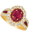 【送料無料】 ル ヴァン レディース リング アクセサリー Ruby (1-1/5 ct. t.w.) & Diamond (1-1/4 ct. t.w.) Ring in 14k Rose Gold (Also available in Yellow Gold or White Gold) Yellow Gold