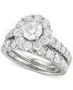 【送料無料】 マルケッサ レディース リング アクセサリー Certified Diamond Bridal Set (3 ct. t.w.) in 18k W...