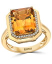 【送料無料】 エフィー レディース リング アクセサリー EFFY&reg; Citrine (5-3/4 ct. t.w.) & Diamond (1/6 ct. t.w.) Statement Ring in 14k Gold Citrine