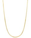 【送料無料】 イタリアン ゴールド レディース ネックレス・チョーカー・ペンダントトップ アクセサリー Herringbone Link Chain Necklace in 10k Gold 16" + 2" extender Gold