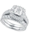 【送料無料】 マルケッサ レディース リング アクセサリー Certified Diamond Princess Bridal Set (4 ct. t.w.) in 18k White Yellow or Rose Gold White Gold