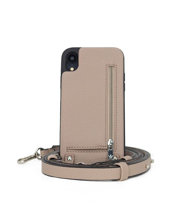  ヘラケース レディース PC・モバイルギアケース アクセサリー Crossbody XR IPhone Case with Strap Wallet Taupe