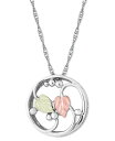 【送料無料】 ブラックヒルズゴールド レディース ネックレス・チョーカー・ペンダントトップ アクセサリー Circle Pendant 18