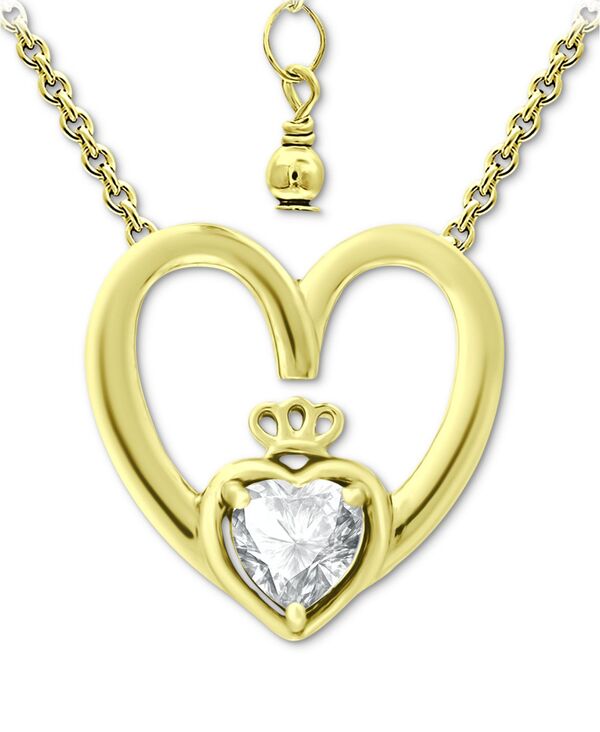 yz W[j xj[j fB[X lbNXE`[J[Ey_ggbv ANZT[ Cubic Zirconia Claddagh Heart 16