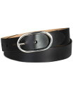 カルバンクライン ベルト（レディース） 【送料無料】 カルバンクライン レディース ベルト アクセサリー Women's Oval Center Bar Buckle Dress Belt Black