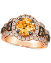【送料無料】 ル ヴァン レディース リング アクセサリー Cinnamon Citrine (1-7/8 ct. t.w.) & Diamond (1-1/2...
