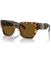 【送料無料】 ヴェルサーチ レディース サングラス・アイウェア アクセサリー Women's Polarized Sunglasses VE440953-P 53 Havana