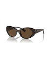 【送料無料】 ヴェルサーチ レディース サングラス・アイウェア アクセサリー Women's Sunglasses VE4455U Havana