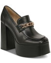 【送料無料】 サムエデルマン レディース スリッポン・ローファー シューズ Women's Rowe High Platform Tailored Loafers Black Leather