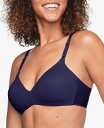 【送料無料】 ワーナーズ レディース ブラジャー アンダーウェア Warners&reg; No Side Effects&reg; Underarm-Smoothing Comfort Wireless Lightly Lined T-Shirt Bra 1056 Evening Blue