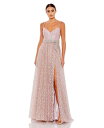 【送料無料】 マックダガル レディース ワンピース トップス Women's Embellished Bow Detail A Line Gown Rose