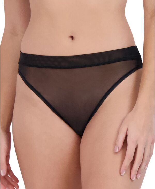 【送料無料】 スティーブ マデン レディース パンツ アンダーウェア Women's Mesh High-Leg Bikini Underwear SM11875 Black