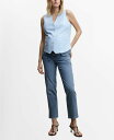 【送料無料】 マンゴ レディース デニムパンツ ジーンズ ボトムス Women's Maternity Straight Jeans Medium Blue