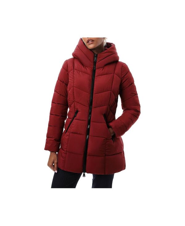 【送料無料】 ベルナルド レディース ジャケット・ブルゾン ダウンジャケット アウター Women's Mid-Length Puffer Jacket Redsangria