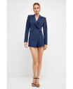 【送料無料】 エンドレスローズ レディース ジャンプスーツ トップス Women's Suit Blazer Romper Navy