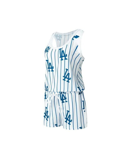 【送料無料】 コンセプツ スポーツ レディース ジャンプスーツ トップス Women's White Los Angeles Dodgers Reel Pinstripe Knit Romper White 【送料無料】 コンセプツ スポーツ レディース ジャンプスーツ トップス Women's White Los Angeles Dodgers Reel Pinstripe Knit Romper White