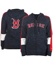 【送料無料】 ニューエラ レディース パーカー・スウェット フーディー アウター Women's Navy Boston Red Sox Colorblock Full-Zip Hoodie Navy