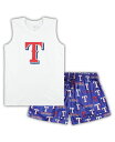 【送料無料】 コンセプツ スポーツ レディース ナイトウェア アンダーウェア Women's White Royal Texas Rangers Plus Si...