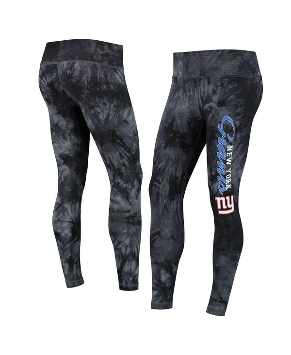 yz RZvc X|[c fB[X MX {gX Women's Black New York Giants Burst Tie Dye Leggings Black