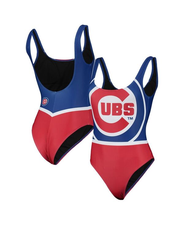 【送料無料】 フォコ レディース 上下セット 水着 Women 039 s Royal Chicago Cubs Team One-Piece Bathing Suit Royal
