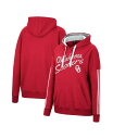 【送料無料】 コロシアム レディース パーカー スウェット フーディー アウター Women 039 s Crimson Oklahoma Sooners Serena Oversized Sleeve Striping V-Neck Pullover Hoodie Crimson