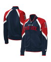 【送料無料】 スターター レディース ジャケット・ブルゾン アウター Women's Navy Boston Red Sox Touchdown Raglan Full-Zip Track Jacket Navy