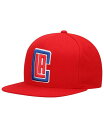 ミッチェル＆ネス 【送料無料】 ミッチェル&ネス メンズ 帽子 アクセサリー Men's Red La Clippers Team Ground Snapback Hat Red