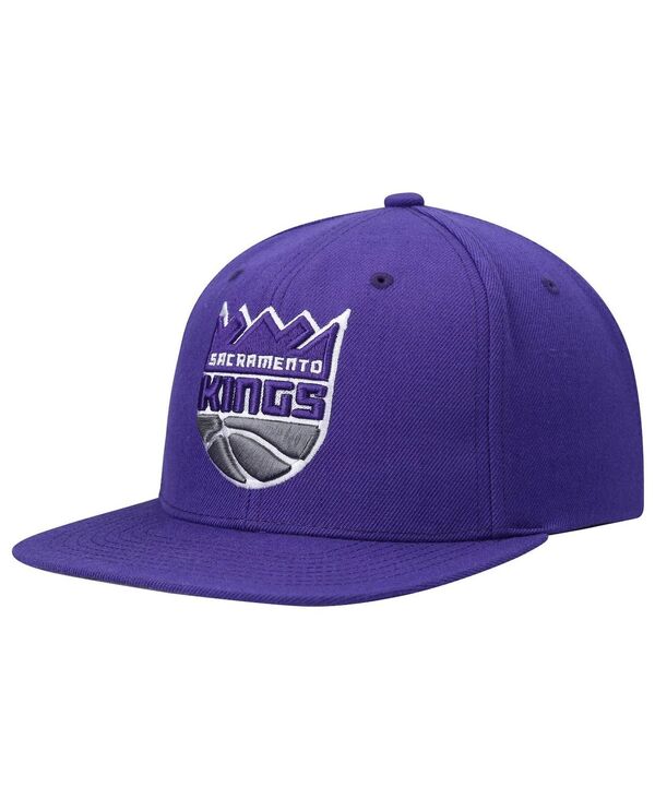 ミッチェル＆ネス 【送料無料】 ミッチェル&ネス メンズ 帽子 アクセサリー Men's Purple Sacramento Kings Ground 2.0 Snapback Hat Purple