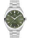 yz oh Y rv ANZT[ Men's Datron Swiss Auto Silver-Tone Stainless Steel Watch 40mm Silver-Tone