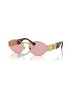 ヴェルサーチ 【送料無料】 ヴェルサーチ メンズ サングラス・アイウェア アクセサリー Unisex Sunglasses VE2264 Matte Gold