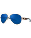 【送料無料】 コスタデルマール レディース サングラス アイウェア アクセサリー Unisex Polarized Sunglasses SOUTH POINT Golden Pearl/Blue Mirror