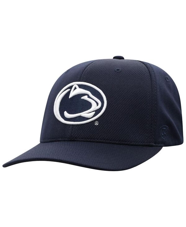 【送料無料】 トップオブザワールド メンズ 帽子 アクセサリー Men 039 s Navy Penn State Nittany Lions Reflex Logo Flex Hat Navy