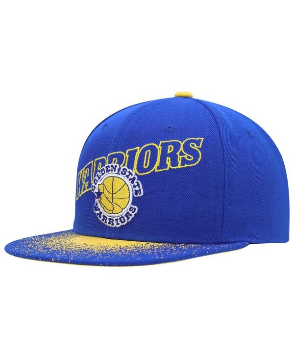 ミッチェル＆ネス 【送料無料】 ミッチェル&ネス メンズ 帽子 アクセサリー Men's Royal Golden State Warriors Hardwood Classics Energy Re-Take Speckle Brim Snapback Hat Royal