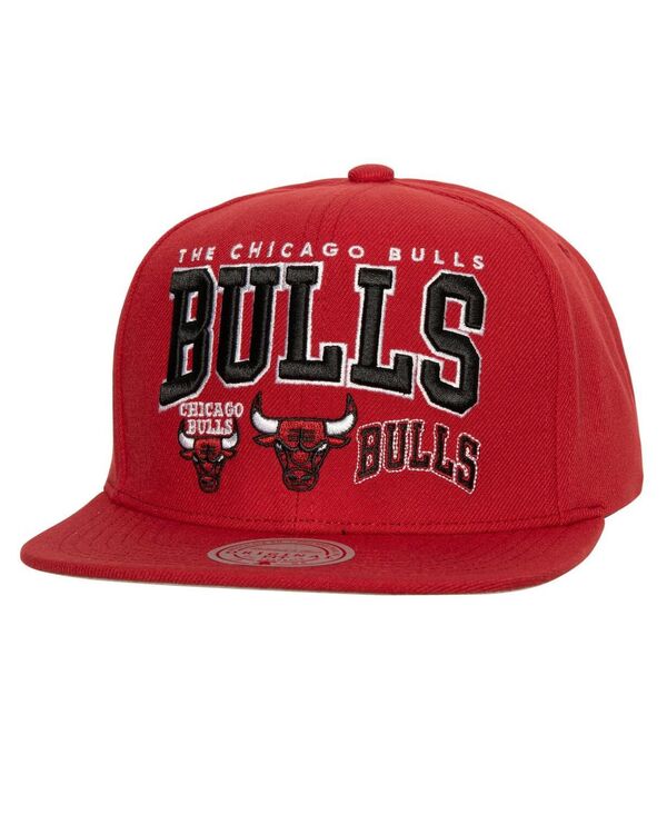【送料無料】 ミッチェル&ネス メンズ 帽子 アクセサリー Men's Red Chicago Bulls Champ Stack Snapback Hat Red