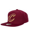 【送料無料】 ミッチェル&ネス メンズ 帽子 アクセサリー Men's Wine Cleveland Cavaliers Ground 2.0 Snapback...