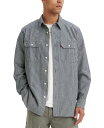 【送料無料】 リーバイス メンズ シャツ トップス Men's Worker Relaxed-Fit Button-Down Shirt Hickory Stripe