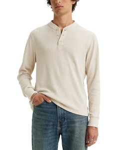 ̵ ꡼Х   ȥåץ Levis Men's Long-Sleeve Thermal Henley Shirt Rainy Day