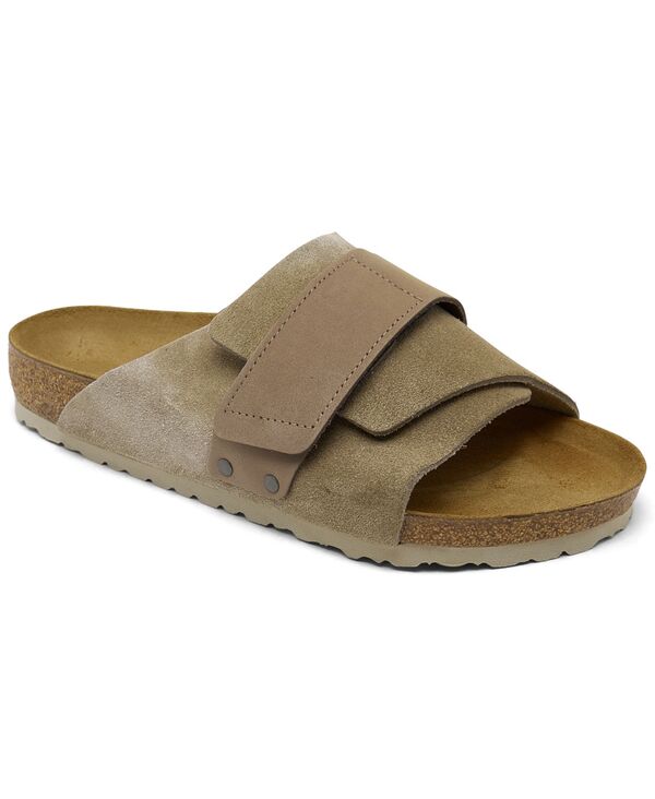 yz rPVgbN Y T_ V[Y Men's Kyoto Nubuck Suede Leather Slide Sandals from Finish Line Beige