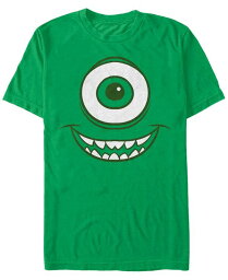 【送料無料】 フィフスサン メンズ Tシャツ トップス Disney Pixar Men's Monsters Inc. Mike Wazowski Big Face Costume Short Sleeve T-Shirt Kelly