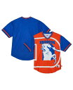 【送料無料】 ミッチェル&ネス メンズ Tシャツ トップス Men's Royal Denver Broncos Jumbotron 3.0 Mesh V-Neck T-shirt Royal