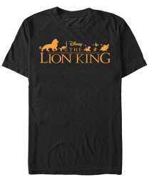 【送料無料】 フィフスサン メンズ Tシャツ トップス Disney Men's The Lion King Official Movie Logo Short Sleeve T-Shirt Black